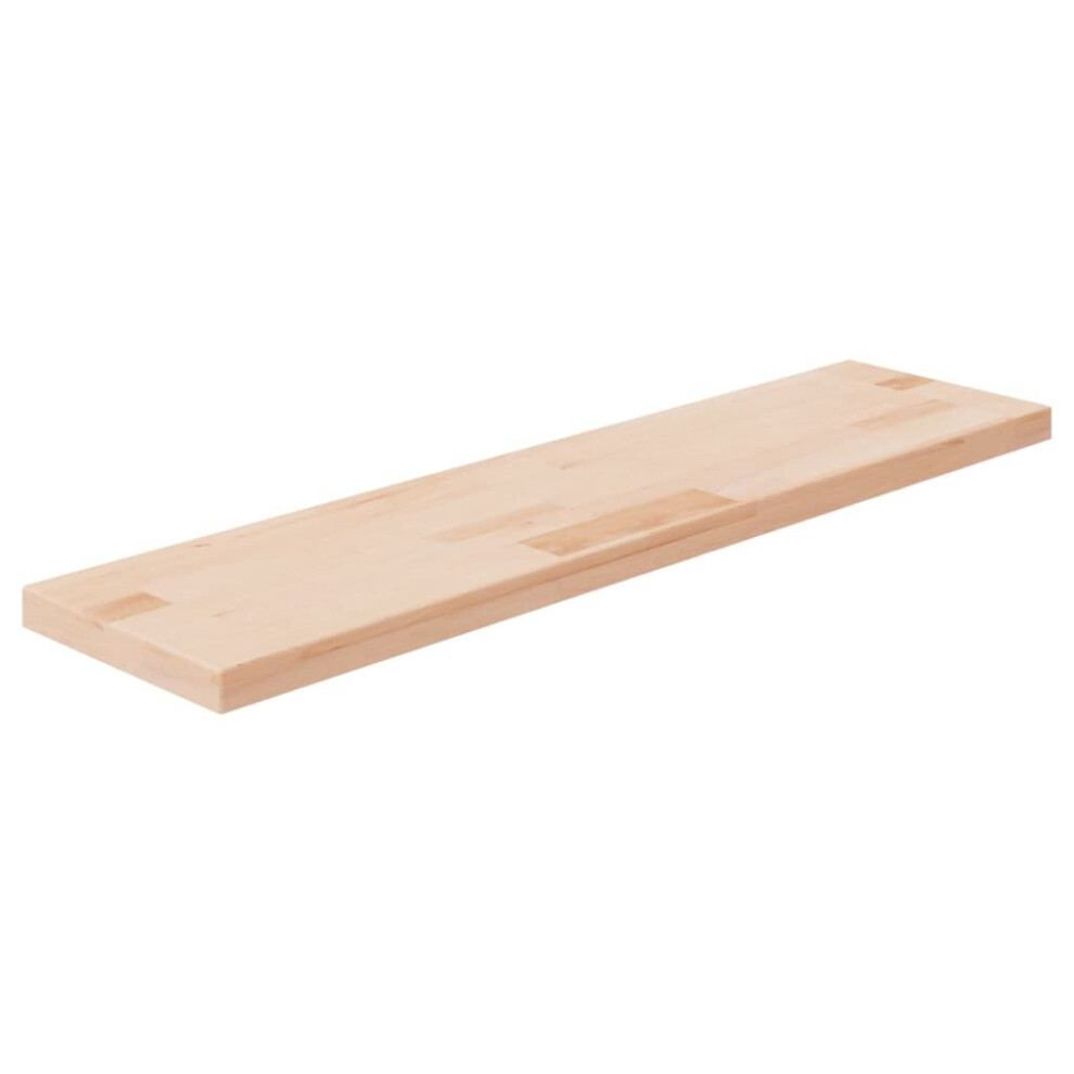 (80 x 20 x 2.5 cm (L x W x H)) vidaXL Solid Wood Oak Shelf Board Untreated Wooden Storage Shelf Multi Sizes