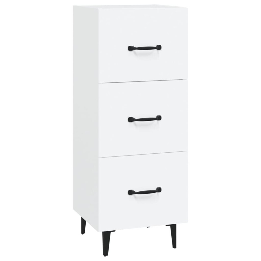 Vidaxl (White) Sideboard Engineered Wood Side Cabinet Home Organiser Multi Colours