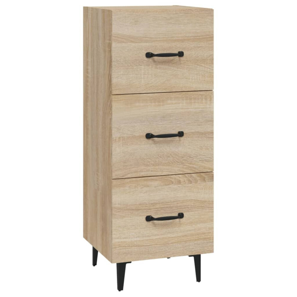 Vidaxl (Sonoma Oak) Sideboard Engineered Wood Side Cabinet Home Organiser Multi Colours