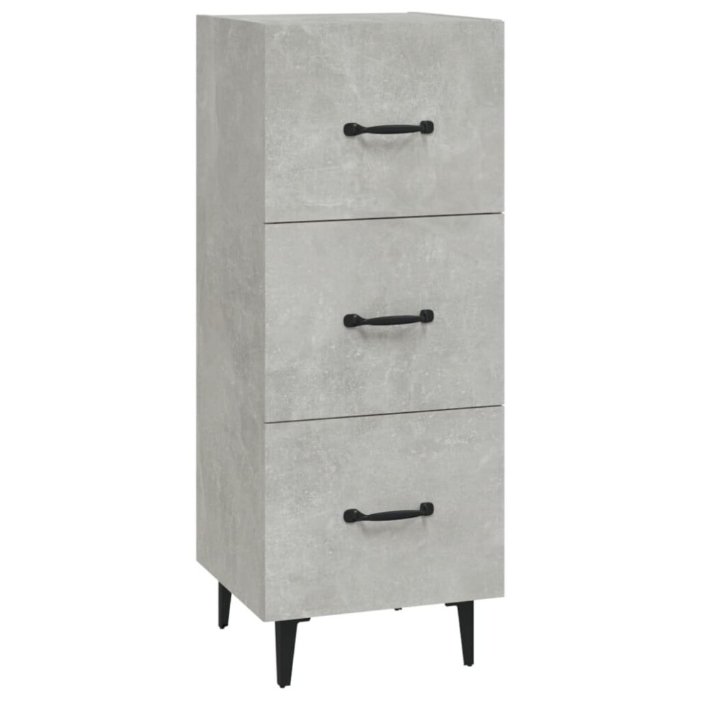 VidaXL Sideboard - Concrete Grey - 34.5x34x90 cm - Engineered Wood - Image 2