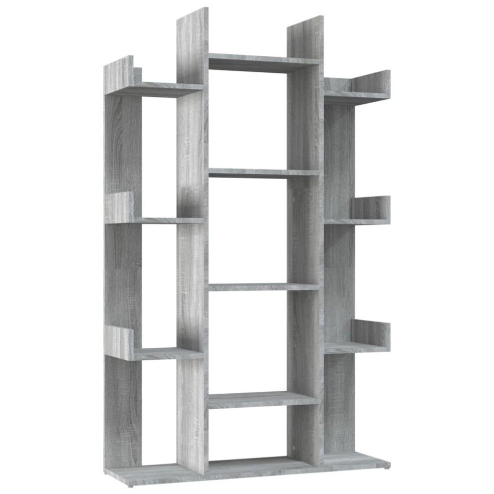 (Grey sonoma) vidaXL Book Cabinet Engineered Wood Home Organiser Storage Rack Multi Colours