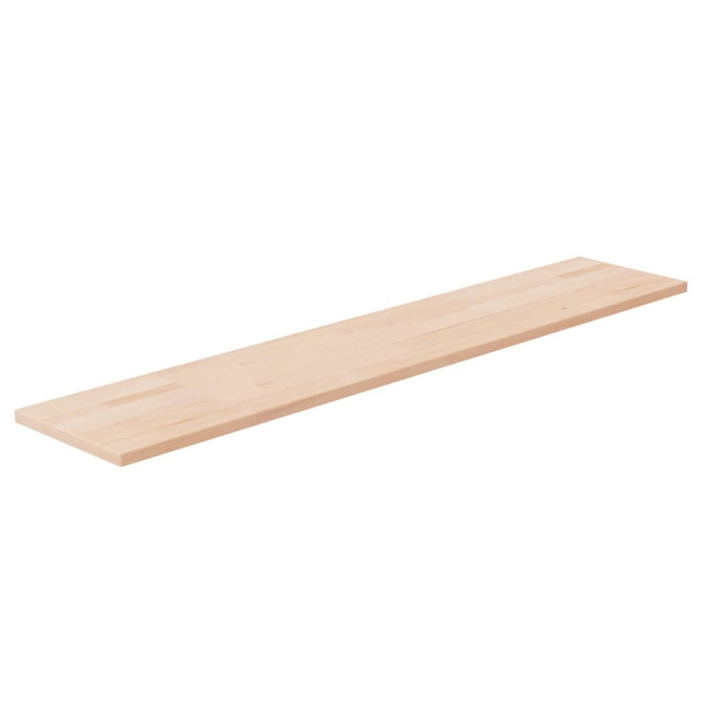 Vidaxl (100 X 20 X 1.5 Cm (L X W X H)) Solid Wood Oak Shelf Board Untreated Wooden Storage Shelf Multi Sizes