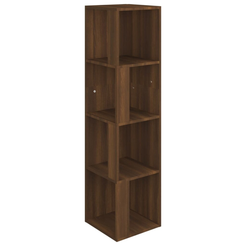 (Brown oak, 33 x 33 x 132 cm (W x D x H)) vidaXL Corner Cabinet Engineered Wood Home Standing Shelf Multi Colours/Sizes