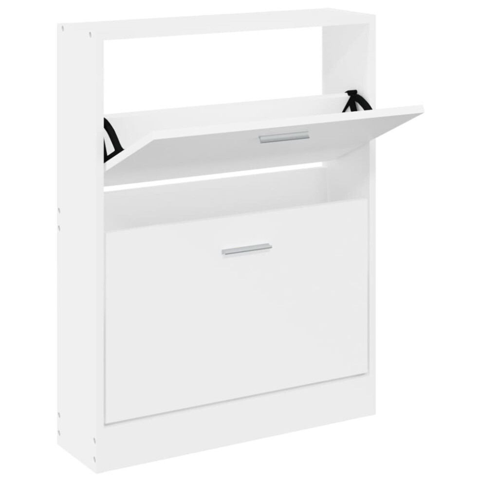 Vidaxl (White, 59 X 17 X 81 Cm (W X D X H)) New Wood Shoe Cabinet 5Drawer Organiser Furniture Multi Colours Multi Sizes