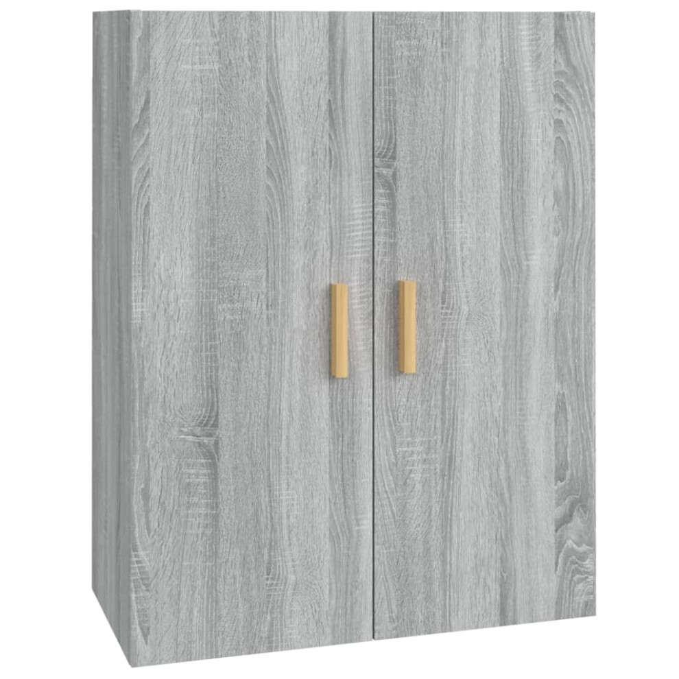 Vidaxl (Grey Sonoma) Hanging Wall Cabinet Storage Cabinet Wall Cupboard Floating Cabinet