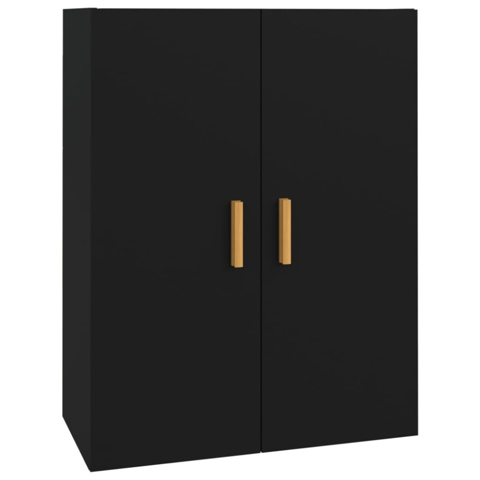 (Black) vidaXL Hanging Wall Cabinet Storage Cabinet Wall Cupboard Floating Cabinet-image-OPC-PB8DY5K-NEW