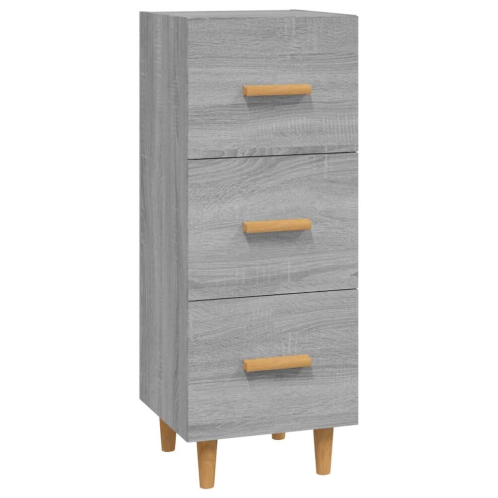 Vidaxl (Grey Sonoma) Sideboard Engineered Wood Side Cabinet Home Organiser Multi Colours