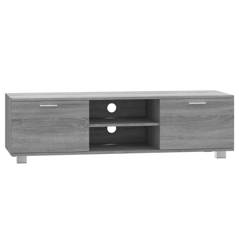 (Grey sonoma, 140 x 40.5 x 35 cm (W x D x H)) vidaXL TV Cabinet Entertainment Centre TV Stand Media TV Unit Engineered Wood