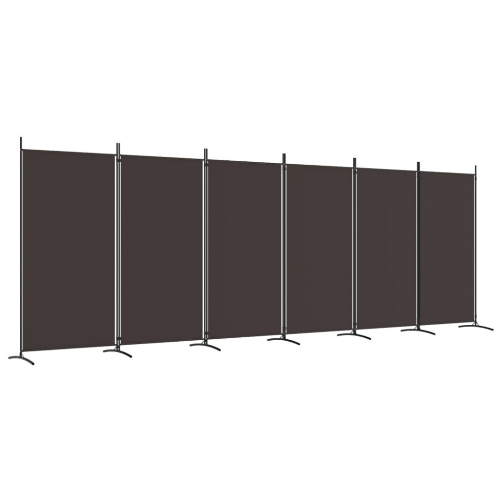 Vidaxl (Brown, 520 X 180 Cm (W X H)) Room Divider Wall Partition Screen Panel Room Separator Privacy Screen