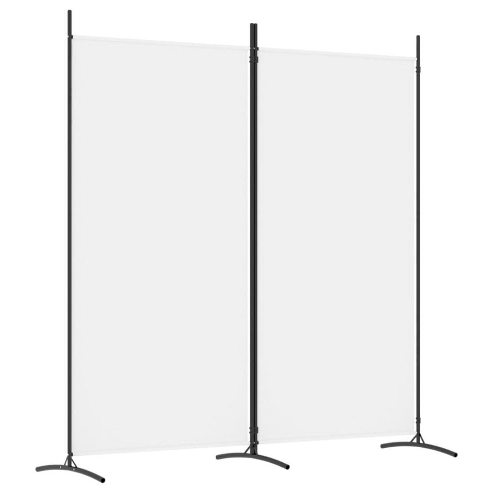 (White, 175 x 180 cm (W x H)) vidaXL 3-Panel Room Divider Partition Screen Separator Multi Colours/Sizes