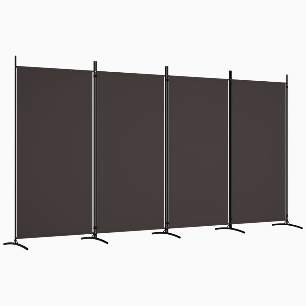 Vidaxl (Brown, 346 X 180 Cm (W X H)) Room Divider Wall Partition Screen Panel Room Separator Privacy Screen