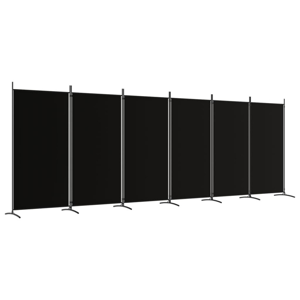 Vidaxl (Black, 520 X 180 Cm (W X H)) Room Divider Wall Partition Screen Panel Room Separator Privacy Screen
