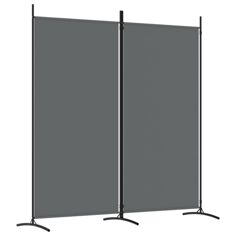 (Anthracite, 175 x 180 cm (W x H)) vidaXL 3-Panel Room Divider Partition Screen Separator Multi Colours/Sizes