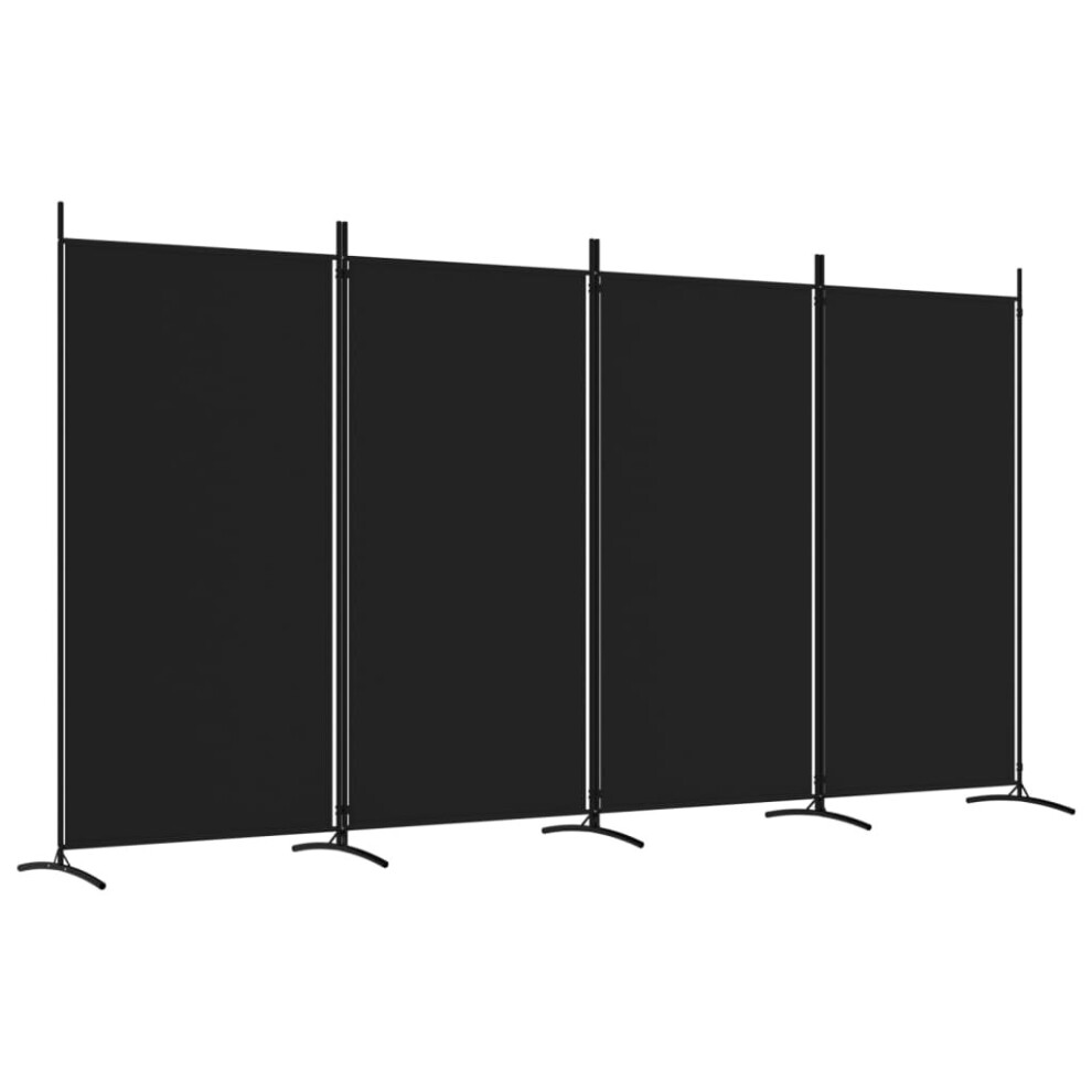 (Black, 346 x 180 cm (W x H)) vidaXL 3-Panel Room Divider Partition Screen Separator Multi Colours/Sizes