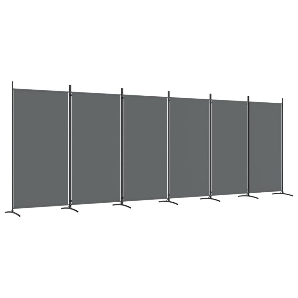 (Anthracite, 520 x 180 cm (W x H)) vidaXL 3-Panel Room Divider Partition Screen Separator Multi Colours/Sizes