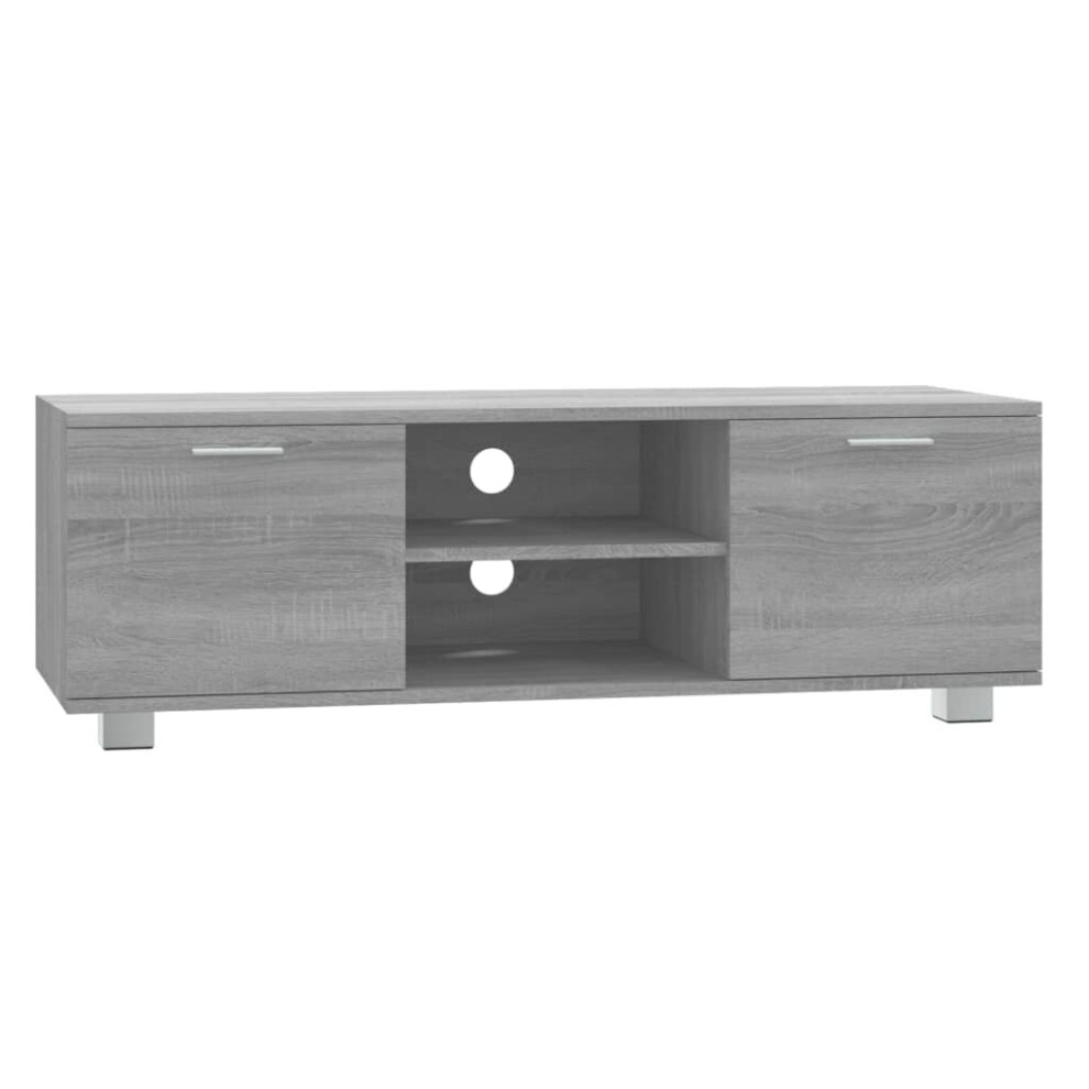 (Grey sonoma, 120 x 40.5 x 35 cm (W x D x H)) vidaXL TV Cabinet Entertainment Centre TV Stand Media TV Unit Engineered Wood