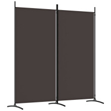 (Brown, 175 x 180 cm (W x H)) vidaXL Room Divider Wall Partition Screen Panel Room Separator Privacy Screen