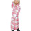 (L, Pink Check) Ladies Longline Shacket Pink Checked Jacket 3