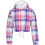 (13 Years, Purple Check) Kids Girls Purple Check Tie Dye Tracksuit 2