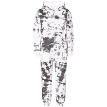 (13 Years, Black) Kids Girls Onesie Pyjamas Tie Dye Black Printed