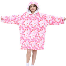 Kids Girls Oversized Hoodie Tie Dye Pink Snuggle