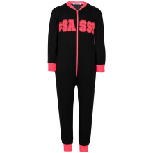 (11-12 Years, Neon Pink) Girls Pyjamas Tie Dye Neon Pink Printed Onesie