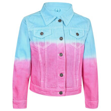 (5-6 Years, Blue) Girls Jackets Denim Style Fashion Jean Jacket Coat