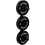 (Single) GYM MASTER Olympic 2" Weight Plate Wall Mounted Storage Rack - Vertical or Horizontal 6