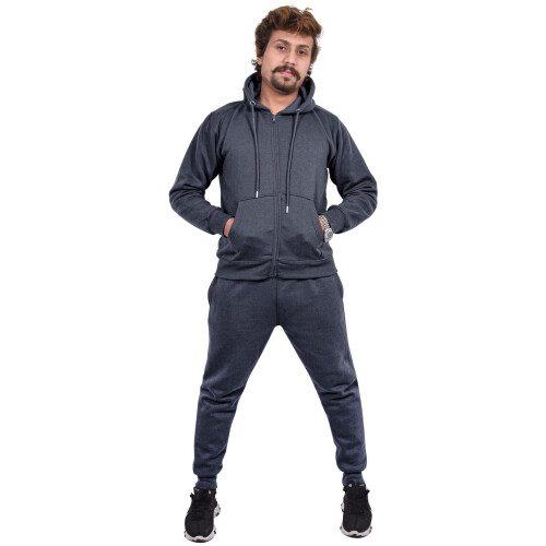 6XL Charcoal Mens Plain Tracksuit Hoodie Casual Sweatpants on OnBuy