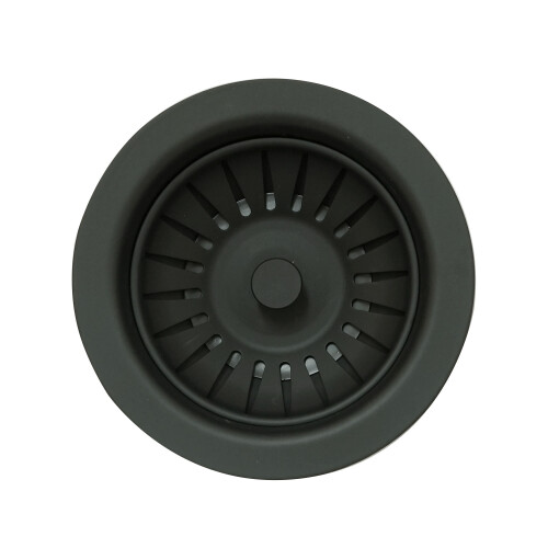 Kitchen Sink Basket Strainer Waste Matt Black 1
