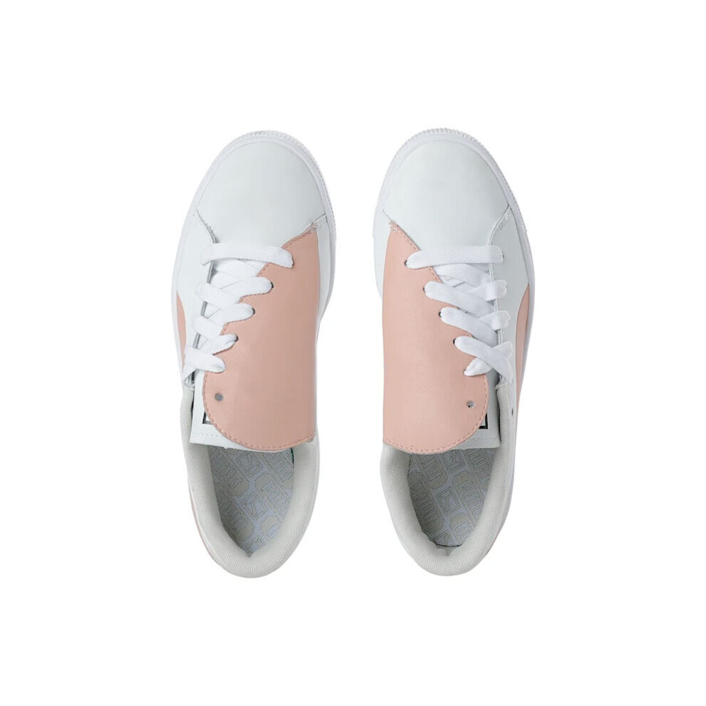 (Peach Beige, UK 4 ) PUMA Womens Trainers Leather Lace Up Sneakers