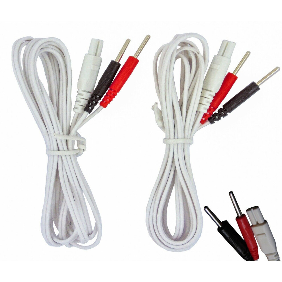 Neurotrac Tens Electrode Lead Wires For Tens Machines Estim - One Pair