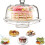 6 IN 1 Modern Design Multi Functional Cake Stand & Dome Plastic Cover Salad Bowl 6