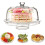 6 IN 1 Modern Design Multi Functional Cake Stand & Dome Plastic Cover Salad Bowl 2