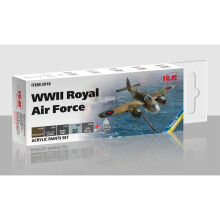ICM 3018 WWII Royal Air Force Acrylic Paint Set 6x12ml