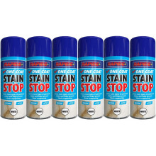 (White Stain Stop One Coat Blocker Aerosol Damp Mould Prevent Paint Spray 400ml 6x Spray ) White Stain Stop One Coat Blocker Spray 400ml