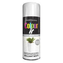 (Brilliant White Gloss 400ml) Aerosol Auto Car Primer Matt Gloss Paint 400ml
