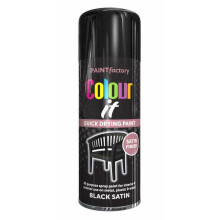 (Black Satin 400ml ) Aerosol Auto Car Primer Matt Gloss Paint 400ml