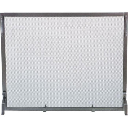 Wrought Iron Panel Screen, Natural Iron