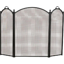 3 Fold Arched Screen, Black