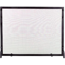 Wrought Iron Panel Screen, Black