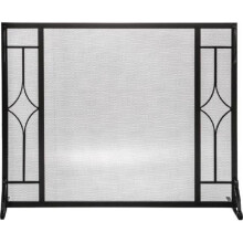 Diamond Design Panel Screen, Black