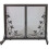 Vine Design Panel Screen with Doors, Black 1