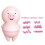 Pink Pig Waterproof 6 Vibrator Modes G-Spot Dildo Massage Cup 2