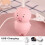 Pink Pig Waterproof 6 Vibrator Modes G-Spot Dildo Massage Cup 5