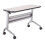 Flip-N-Go Rectangular Training Table - Silver & Folkstone - 29 x 48 x 18 in. 1