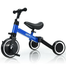3-In-1 Toddler Bike Convertible Kids Tricycle 3-Wheel Baby Trike