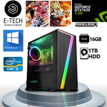 Gaming PC Computer Intel Quad Core i5 16GB DDR3 1TB 4GB GTX 1630 WIN10 - Refurbished
