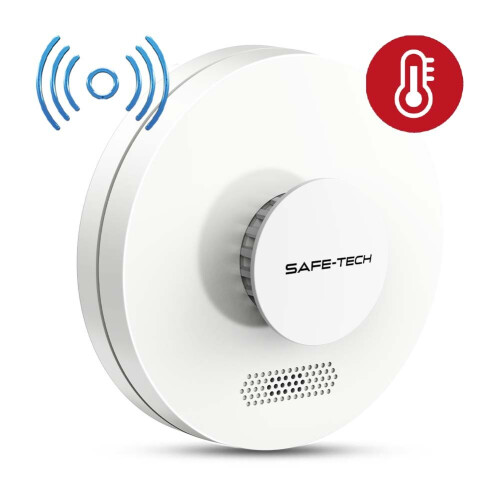 Living And Home Home Interlinked Heat Alarm Slim Design