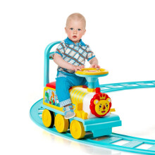 Ride On Train with 16 Pieces Tracks for Kids Electric Ride On Toy